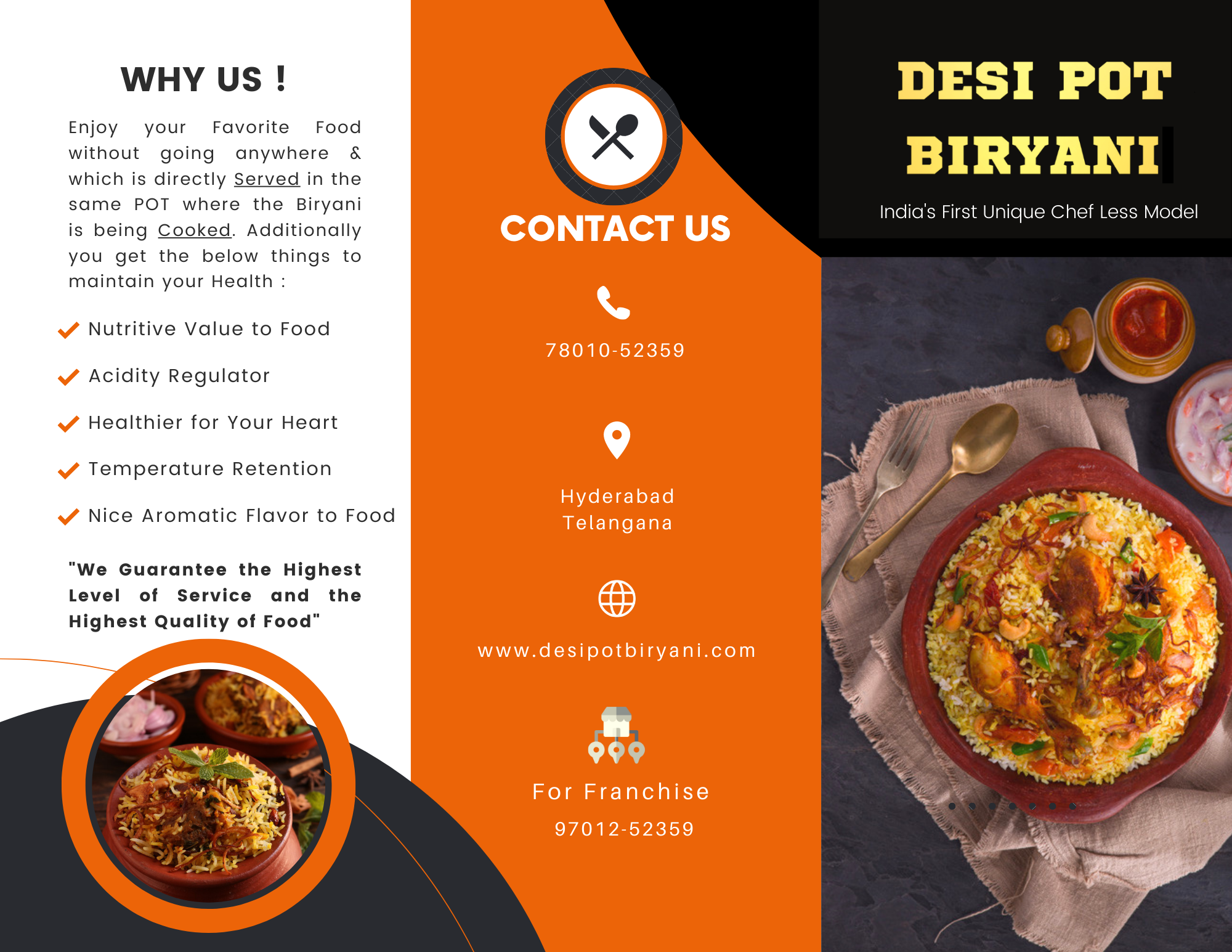 Desi Pot Biryani Menu